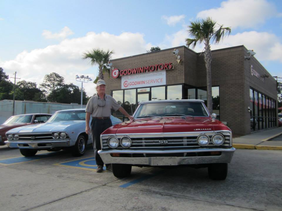 Luke’s dad, Ed, and his classic cars